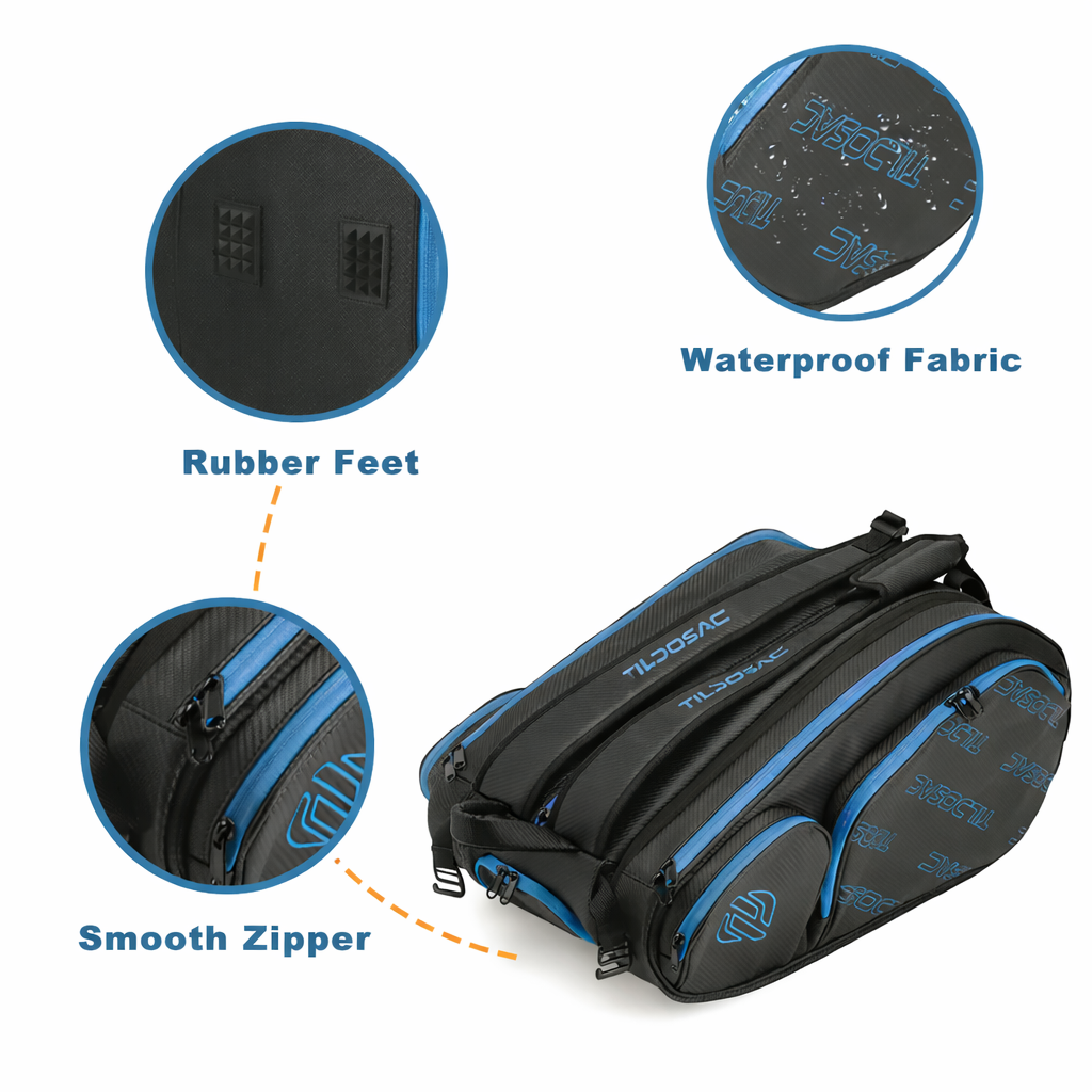 Professional Pickleball Backpack with Insulated Shoe Compartment and Smart Design
